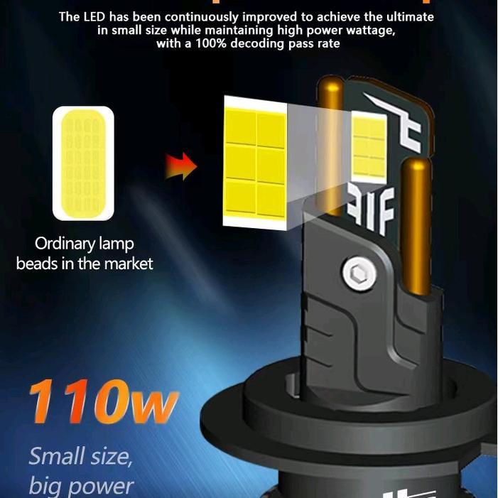 LAMPU LED MOBIL H4 OTTO T55 SERIES 55 WATT