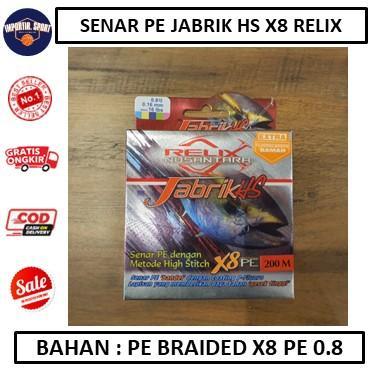Senar Pe Jabrik Hs X8 Relix Nusantara Pe 0,8 - Alat Pancing Aksesoris