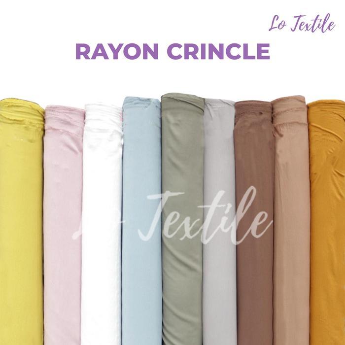 Promo Kain Rayon Crinkle Premium Quality 1 Roll 60 Yard Terlaris