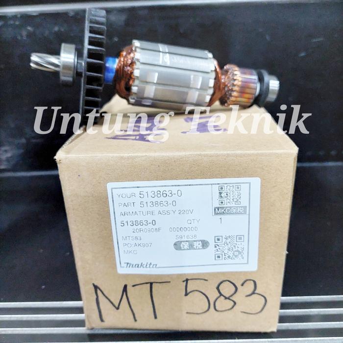 SPARE PART ARMATURE ORIGINAL MT 583 / MT 580 MAKTEC MESIN CIRCULAR SAW