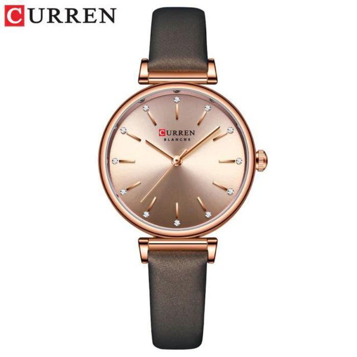 Jam Tangan Wanita Analog Tali Kulit CURREN 9081