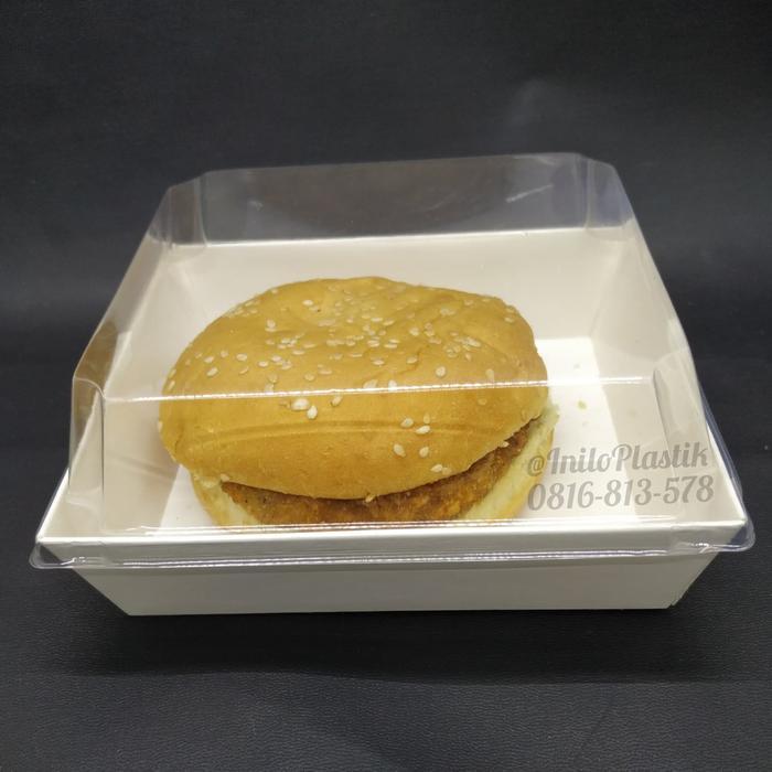 Burger Box / Tempat Makan Burger French Fries / Paper Meal Box /