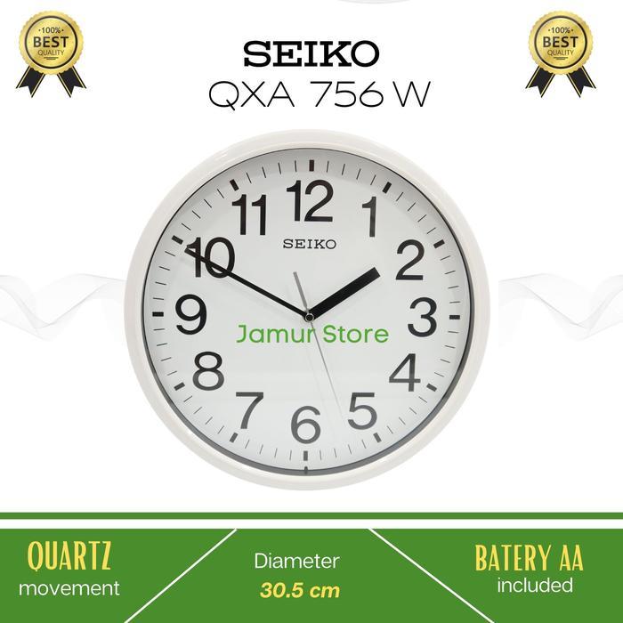 Jam Dinding Seiko QXA756W - Putih / Seiko Jam Dinding Original