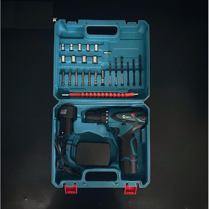 Mailtank Sh-216 Mesin Bor Baterai Cordless Drill 12V Set 26 Pcs