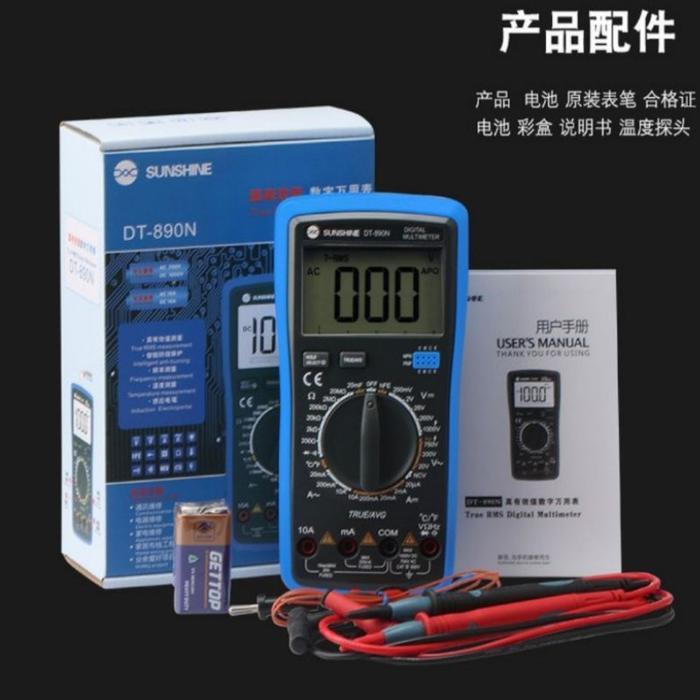 Multitester Digital Sunshine Dt-890N Multimeter Sunshine Original