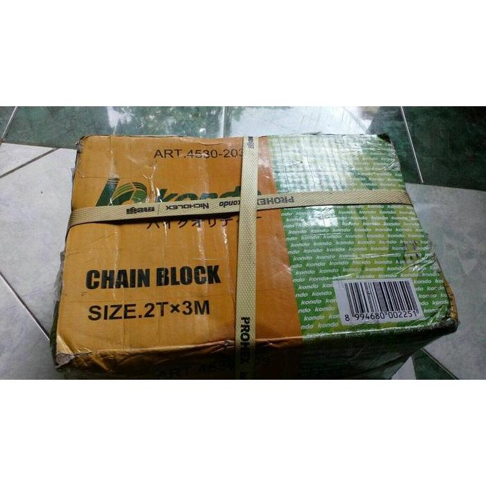 Chain Block Katrol Takel Kerekan Kondo 2 Ton
