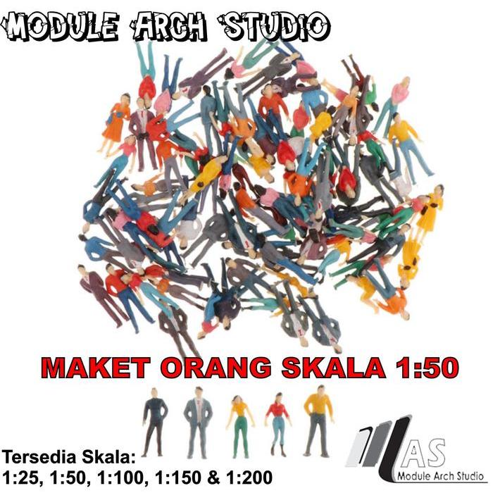 Maket Orang Skala 1:50 - Figure Orang - Miniatur Orang