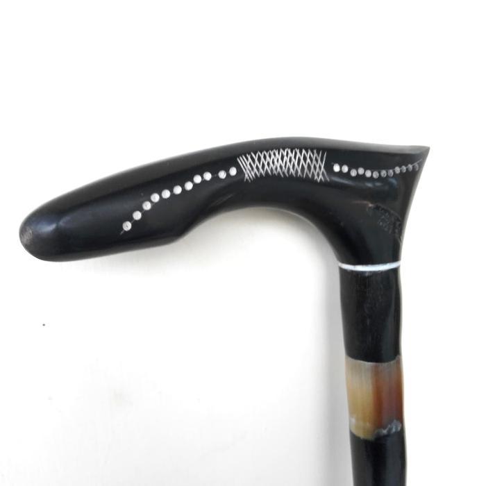 tongkat/teken full tanduk asli/alat bantu jalan