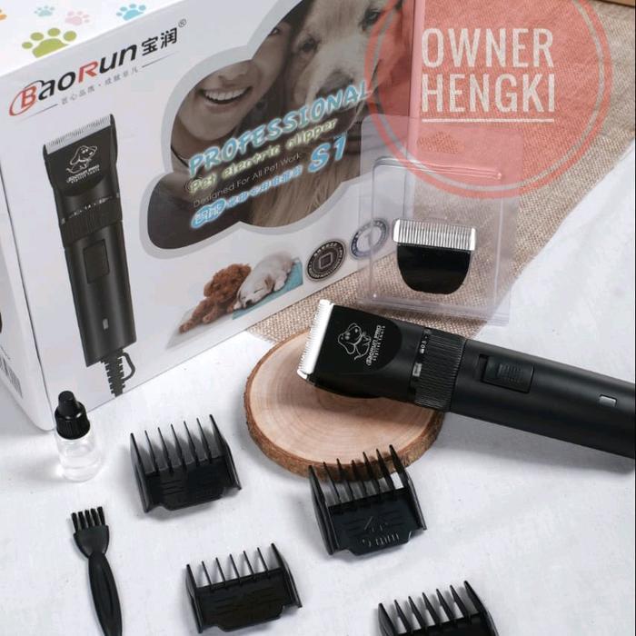 Premium Baorun S1 Pro Mesin Cukur Hewan Kucing, Anjing, Domba Dll Original