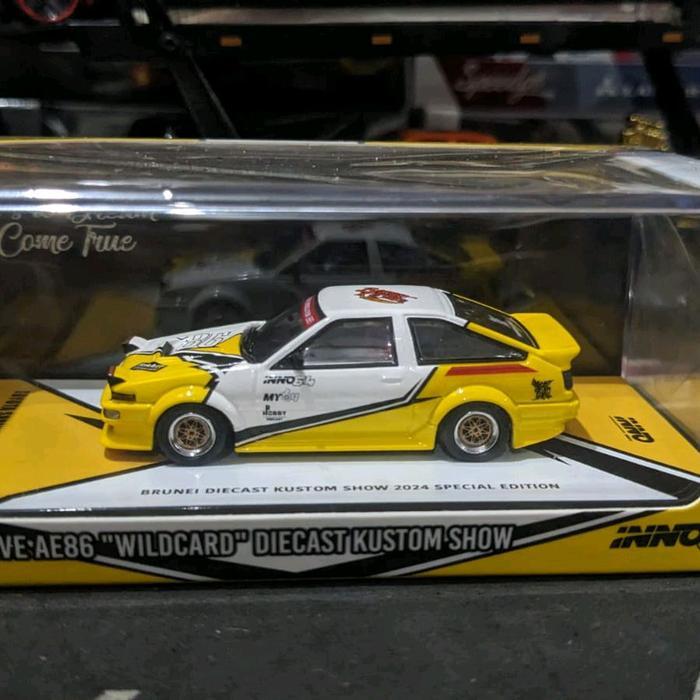 Diecast Inno64 Toyota Sprinter Trueno AE86 Brunei Diecast Custom Show 2024 Segel
