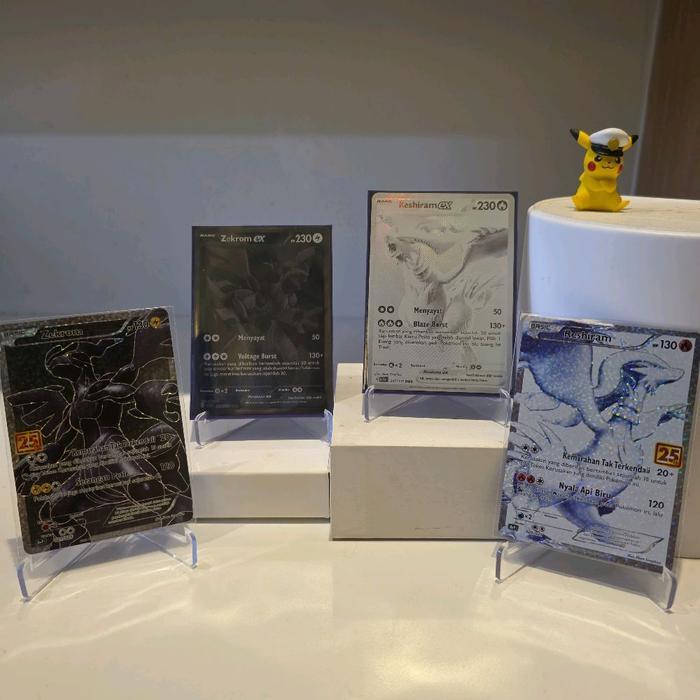 Zekrom Reshiram EX BWR atau 25th kartu pokemon tcg indo