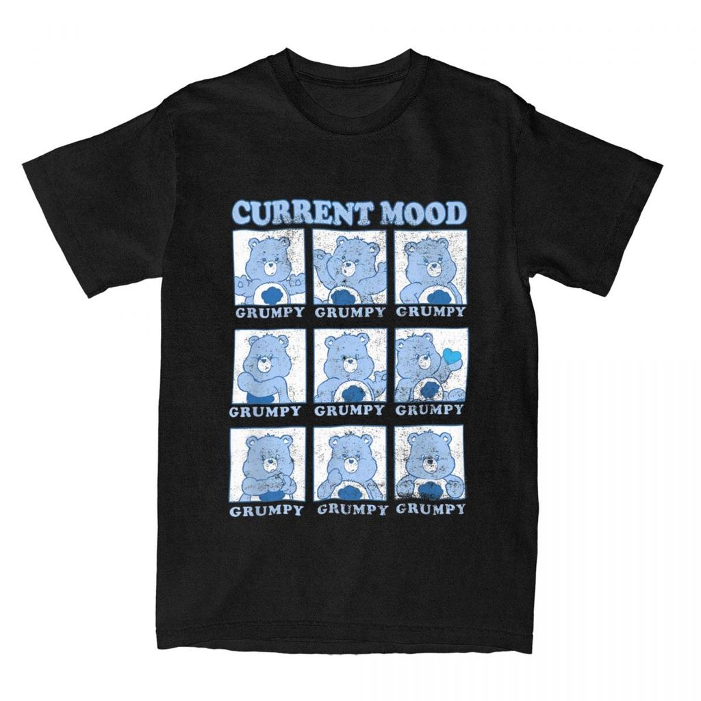Care Bears Grumpy Bear T Shirt Lovely Leisure Amusing Short Sleeve Casual Cotton T-shirt Vintage