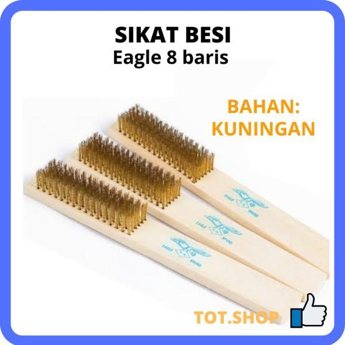 Sikat Kawat Kuningan/ Sikat Besi Baris Fei Ma / Sikat Besi Halus