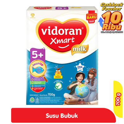 vidoran Xmart 5+ Susu Pertumbuhan Anak 5-12 Tahun Madu 700 g