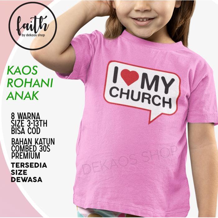 KAOS ROHANI KRISTEN ANAK / BAJU ROHANI ANAK / DEKAOS 1126KIDS