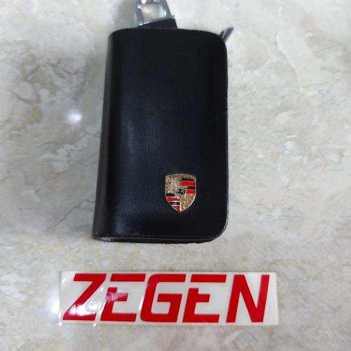 SALE Dompet mobil stnk leather porsche hitam import wallet TERMURAH