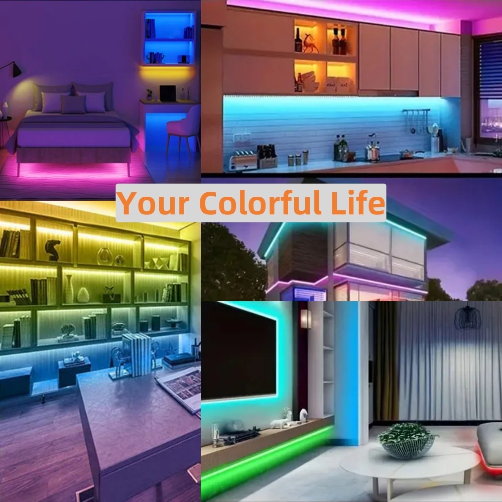 DC 5V RGB LED Strip 5050 30LEDs/m Battery Powered IP21/IP65 IR RF Remote Control Flexible Tape for