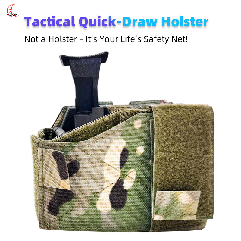 MOLLE Tactical Holster with Paddle&Belt Mount-Universal Pistol Case for Glock 17/19, SIG P320, HK