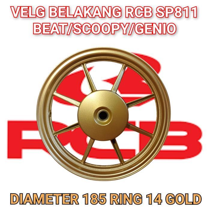 Velg Belakang Rcb Beat/Scoopy/Genio Diameter 215 Ring 14 Sp 811 Gold - Original Racing Boy