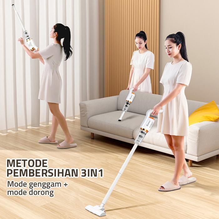 TERLARIS GM Bear Penyedot Debu Vacuum Wireless Pembersih Debu 2034-Vacuum Cleaner Wireless+lat Pel