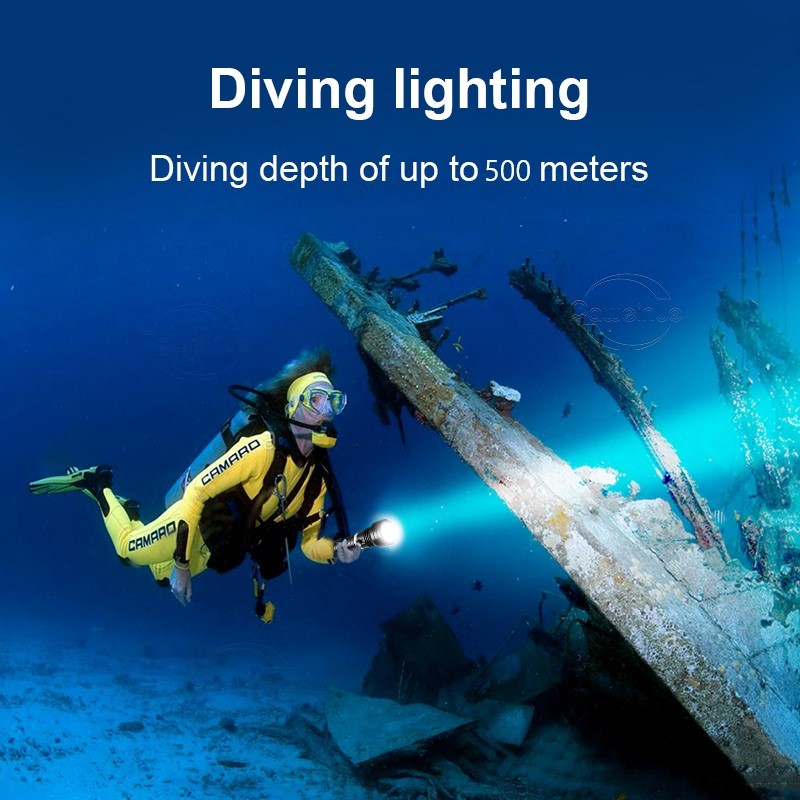 Professional Diving Flashlight XHP90 Powerful Underwater Lamp IPX8 Waterproof LED Torch High Power