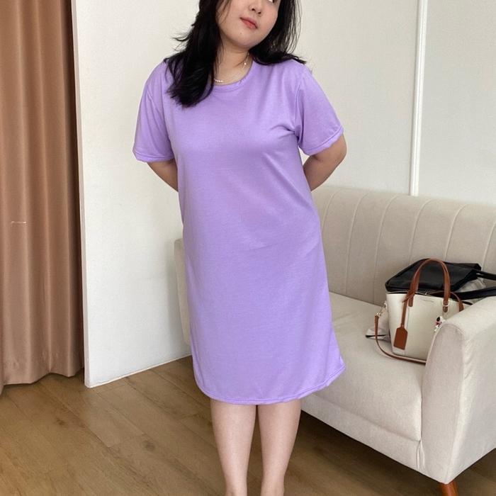 Nadine Dress - Nadine Dress - Midi Dress - Basic Dress - Dress Santai Wanita - Gaun Wanita Santai -