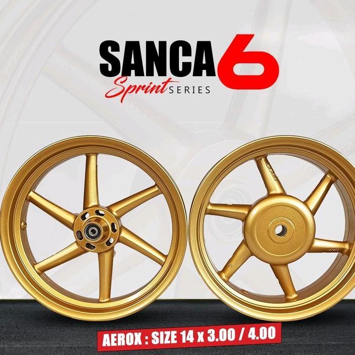 Velg Sprint Racing Palang 6 Miring Aerox155 Gold 300/400X14
