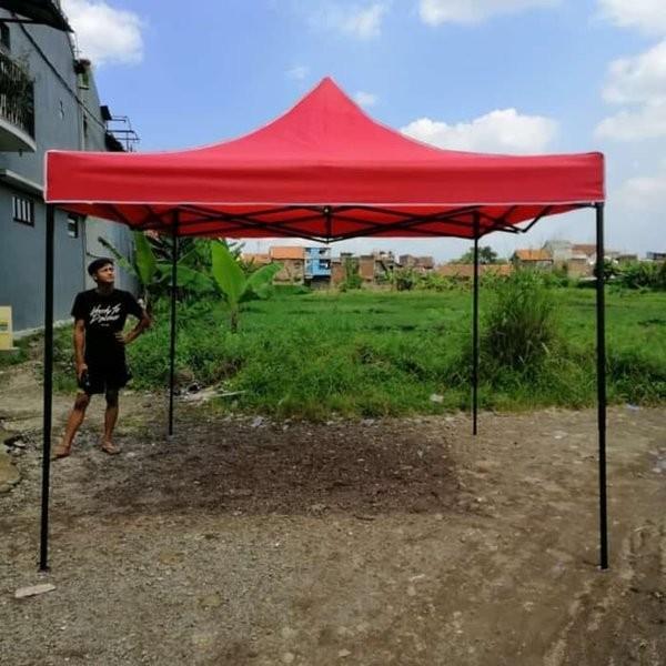 Tenda Lipat 3x3 M Tenda Bazar Tenda Pameran Tenda Ukuran 3 x 3 Parkir Portable Lipat Camping Outdoor