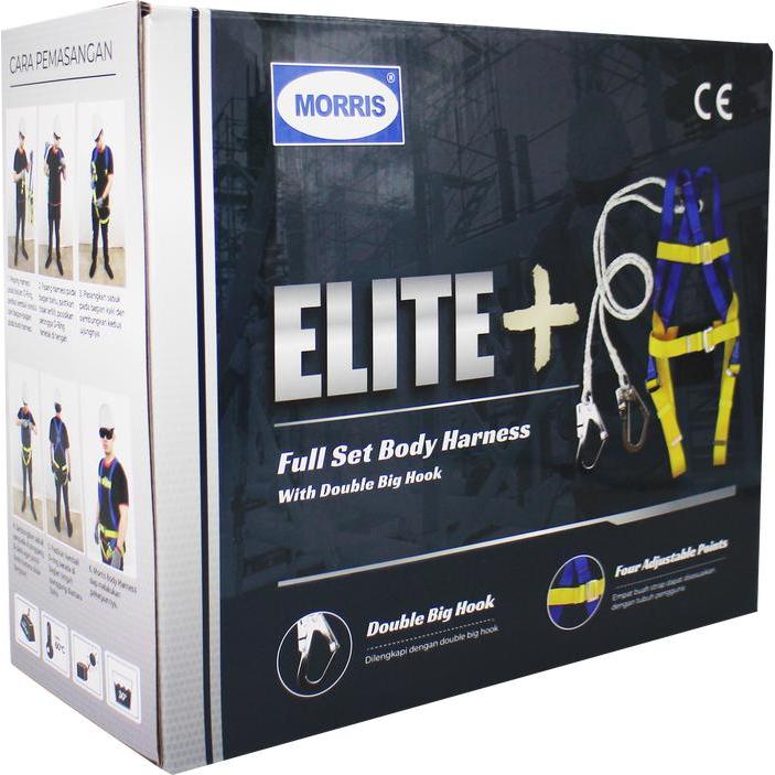 ASLI Morris Full Body Harness e + Safety Belt Sabuk Pengaman READY STOCK