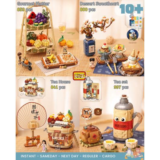 LOZ CHINESE FOOD - LOZ IDEAS - MINI BRICK - PUZZLE BLOCK BRICKS - MAINAN EDUKASI ANAK