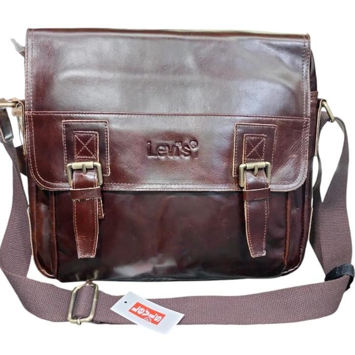Tas Selempang Pria Tas Selempang/Tas Kerja Pria & Wanita,Levis,100%Asli Kulit,