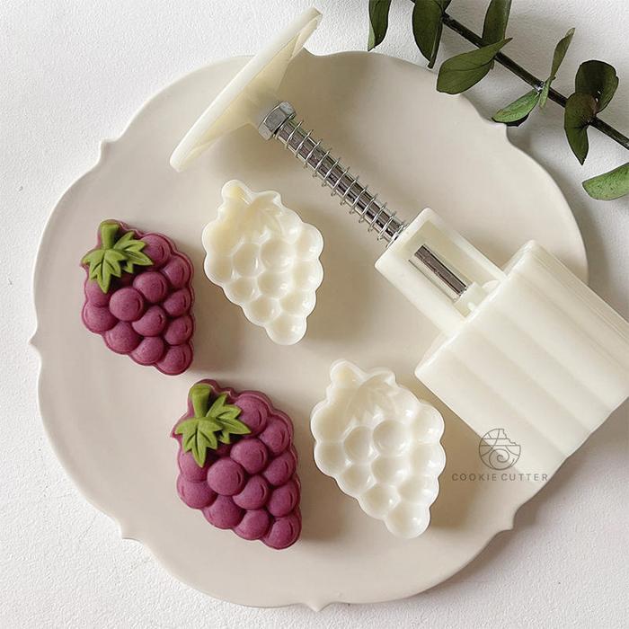 Cetakan Anggur 50G 30G Nastar Jumbo/ Mooncake Grape Cetakan Kue Buah Anggur Penekan Bunga
