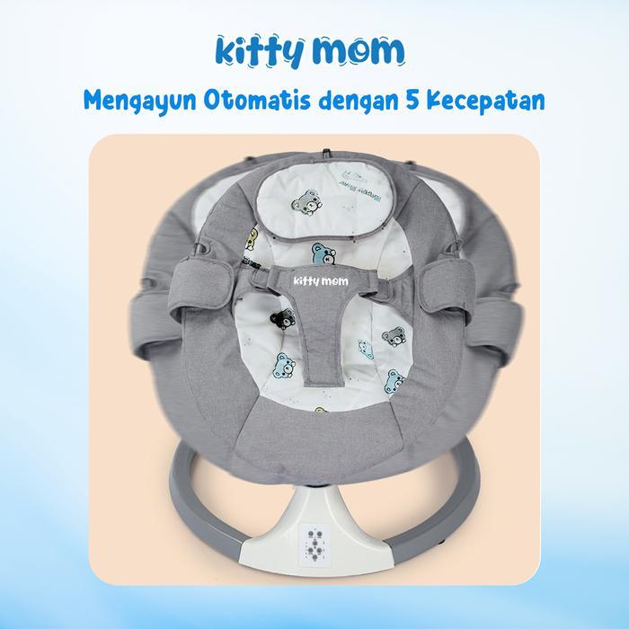 Kitty Mom - Bouncer Bayi Lipat Kursi Ayunan Goyang Newborn Kursi Goyang Bayi