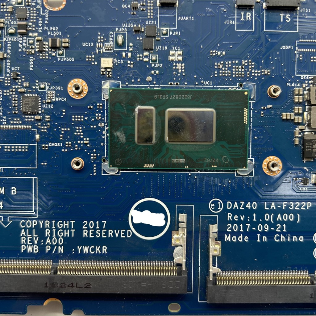 LA-F322P For DELL Latitude 7490 E7490 Laptop With I5-8250U/I5-8350U/I7-8650U CPU