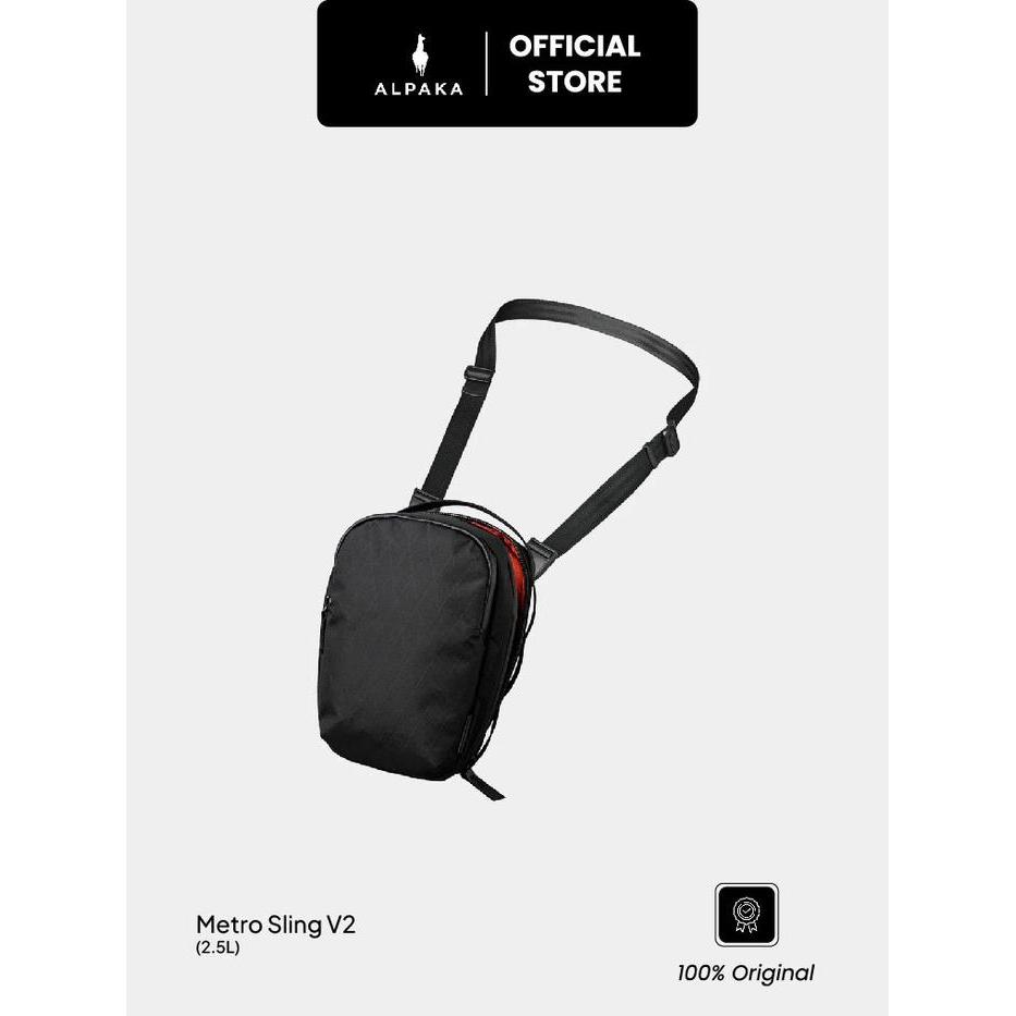 Tas Selempang Pria Pria Alpaka Metro Sling V2 Shoulder Phone Bag Organizer Tas Selempang Pria Satin
