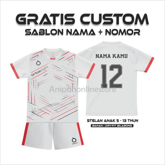 Specs - [ Free Sablon Nama Nomor ] Jersey Futsal Anak/ Baju Olahraga Anak Celana Outdoor Sport