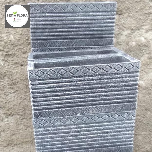 Pot Segi Panjang Semen Minimalis 60 Cm