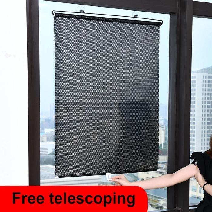 Tirai Gulung Tempel Jendela - Roller Blind Pelindung Anti Panas UV