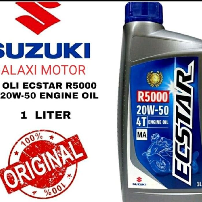 PROMO suzuki genuine oil ecstar, oli suzuki ecstar R 5000 ukuran 1000 ml