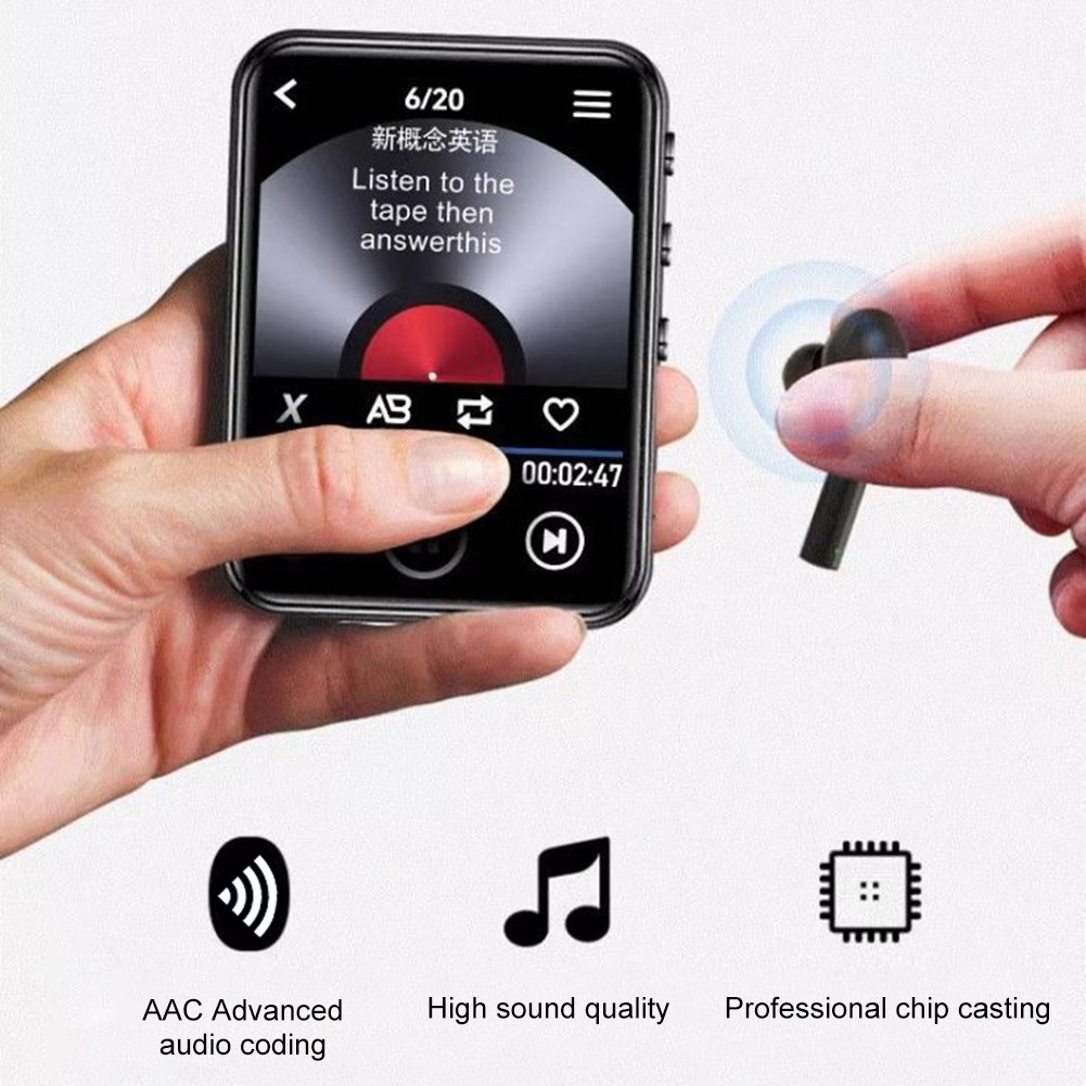 Portable MP3 Player 2.4-inch HD LCD Bluetooth Music Stereo Speaker For Walkman Sport Player MP4