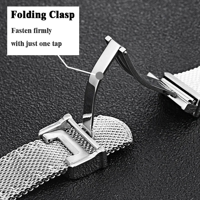 20mm 22mm Bracelet Metal Mesh Watch Band Milanese Stainless Steel Watch Band for IWC PORTOFINO