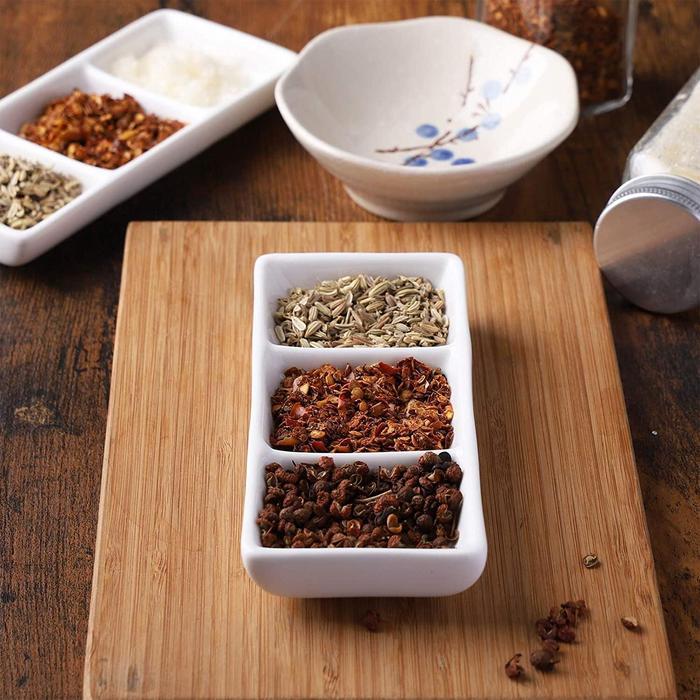 3 Compartment Divided Sauce Dish Sushi - Tempat Saos Sambal Bagi 3