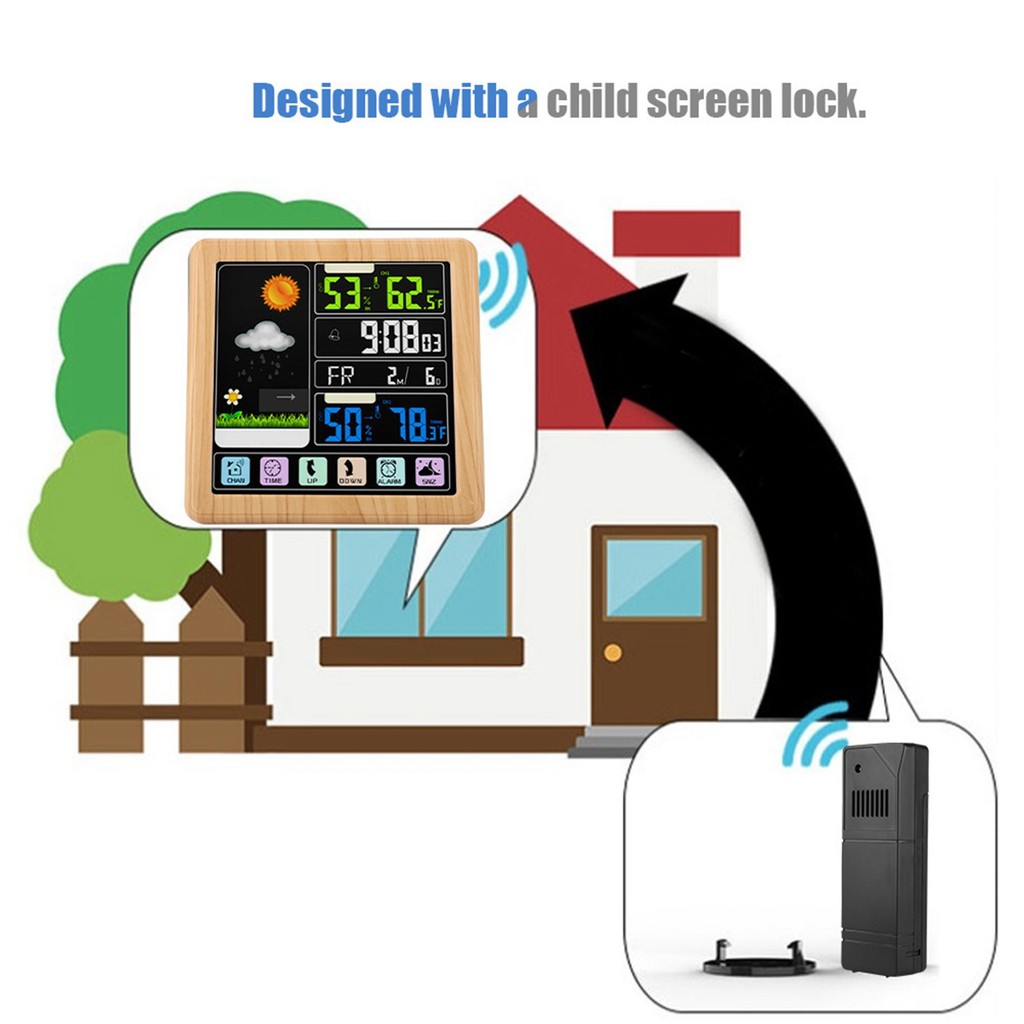 Smart Clock TS-3310 Full Wireless Weather Clock Multifunction Clock Wireless Clock Weather Clock