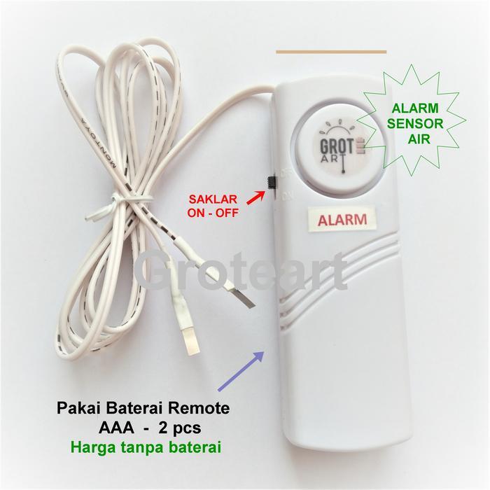 "New" Alarm Sensor Air Sensor Ketinggian Air Tandon Alarm Banjir Bel Banjir Baterai AAA