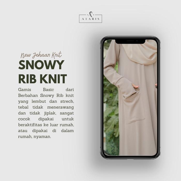 Jehaan Knit / Gamis Sporty / Gamis Olahraga / Gamis Rajut / Baju Olahraga Muslimah Basic Lembut