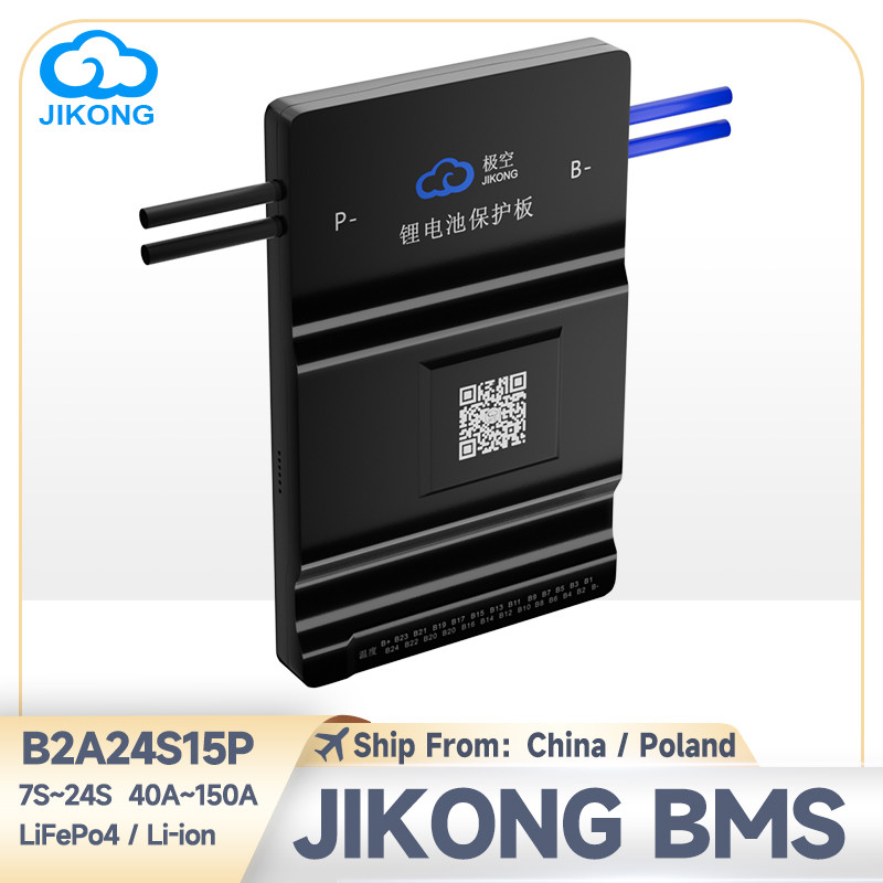 JUAL  JIKONG BMS B2A24S15P with BT RS485 150A Active Balance for 8S~24S Lifepo4 Li-ion 18650 Battery