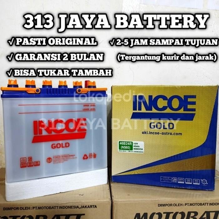 Aki Incoe Gold Ns60 Avanza Daihatsu Xenia Terios Taruna 45 Amper