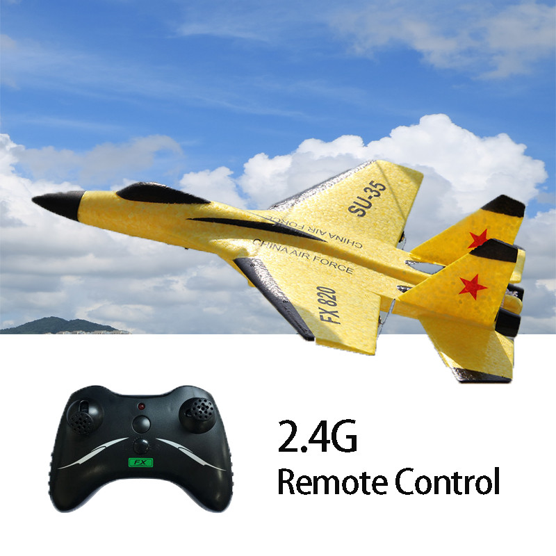 RC Plane SU35 2.4G With LED Lights Aircraft Remote Control Flying Model Glider Airplane SU-35 EPP