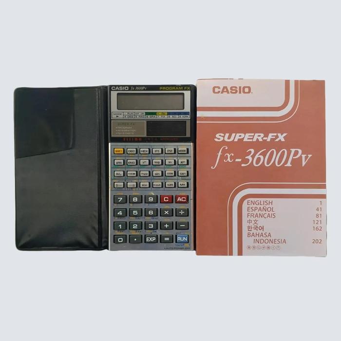KALKULATOR MERK CASIO SERI SUPER-FX FX-3600PV SCIENTIFIC CALCULATOR