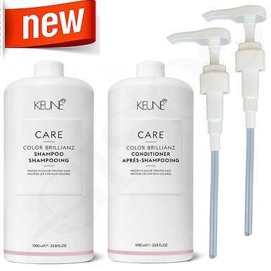 KEUNE CARE COLOR BRILLIANZ SHAMPOO/CONDITIONER 1000ML+PUMP